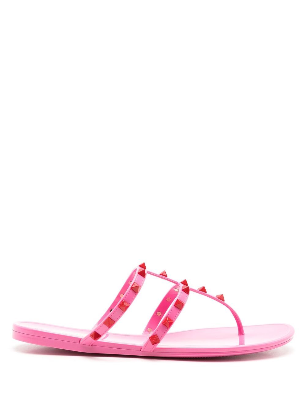 Valentino Garavani Rockstud flat sandals Pink