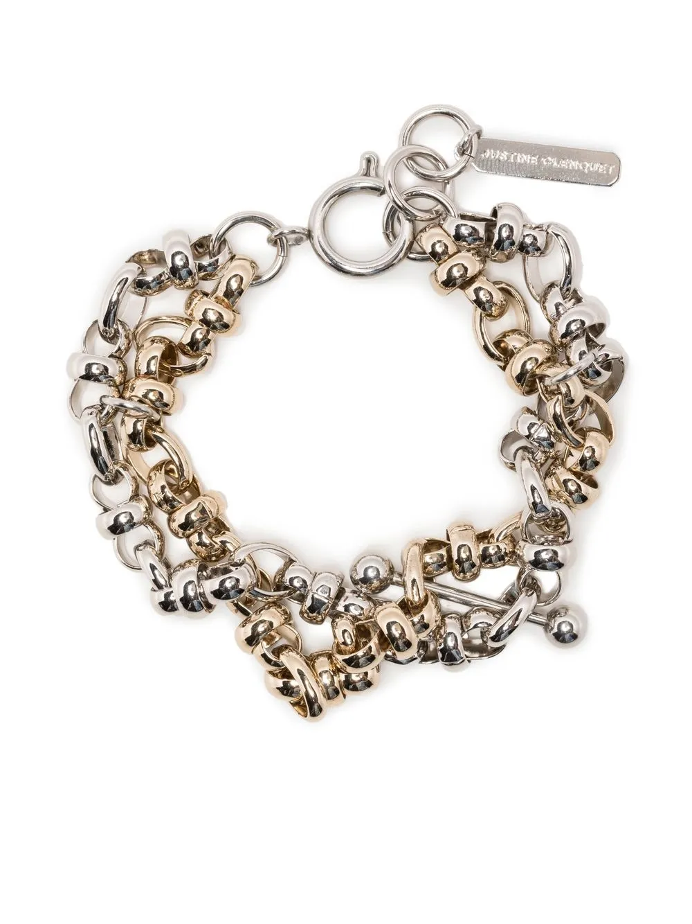 

Justine Clenquet 24kt gold Julia bracelet - Silver
