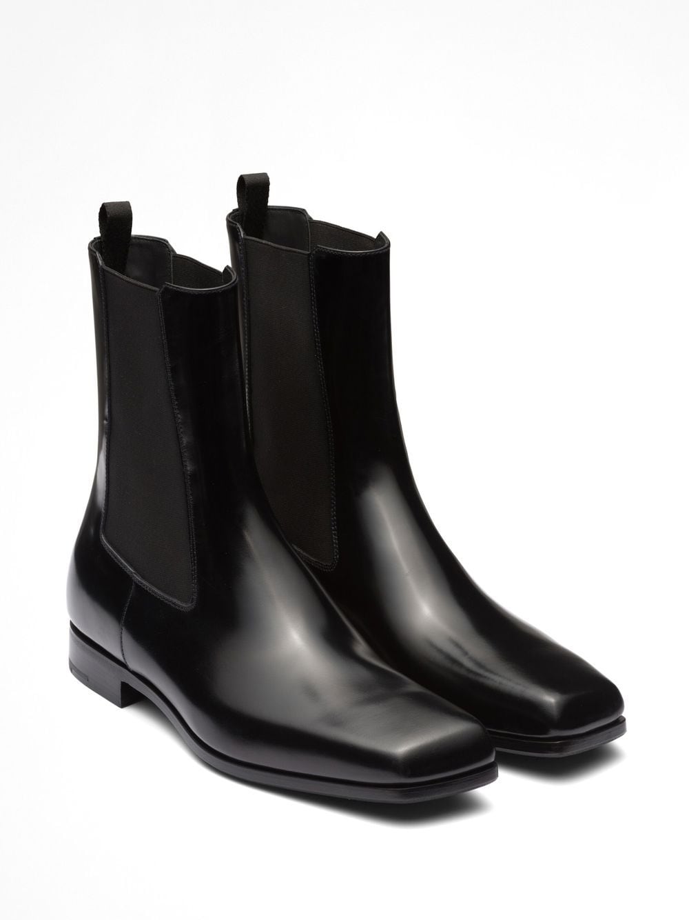 Prada Brushed Leather Chelsea Boots - Farfetch