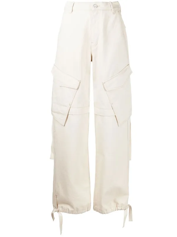 Dion Lee Calça Cargo Wide Leg - Farfetch