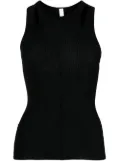 Dion Lee Merino Pointelle ribbed tank top - Black