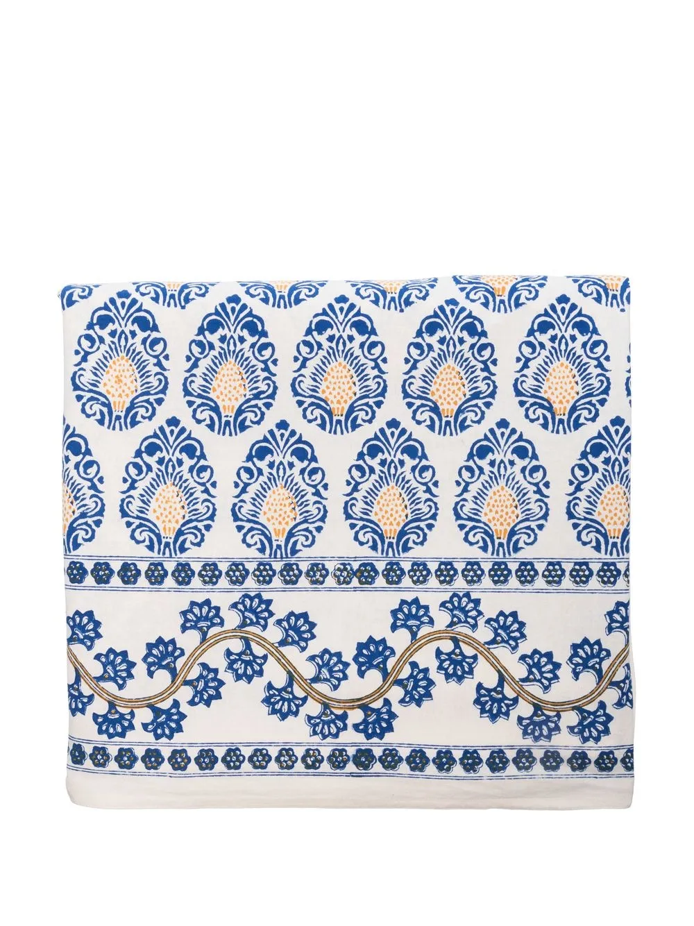 

Maison Margaux abstract-pattern cotton tablecloth - White