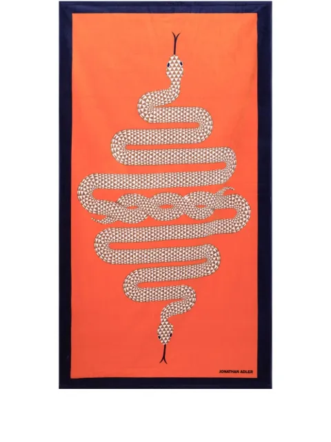 Jonathan Adler snake-print beach towel