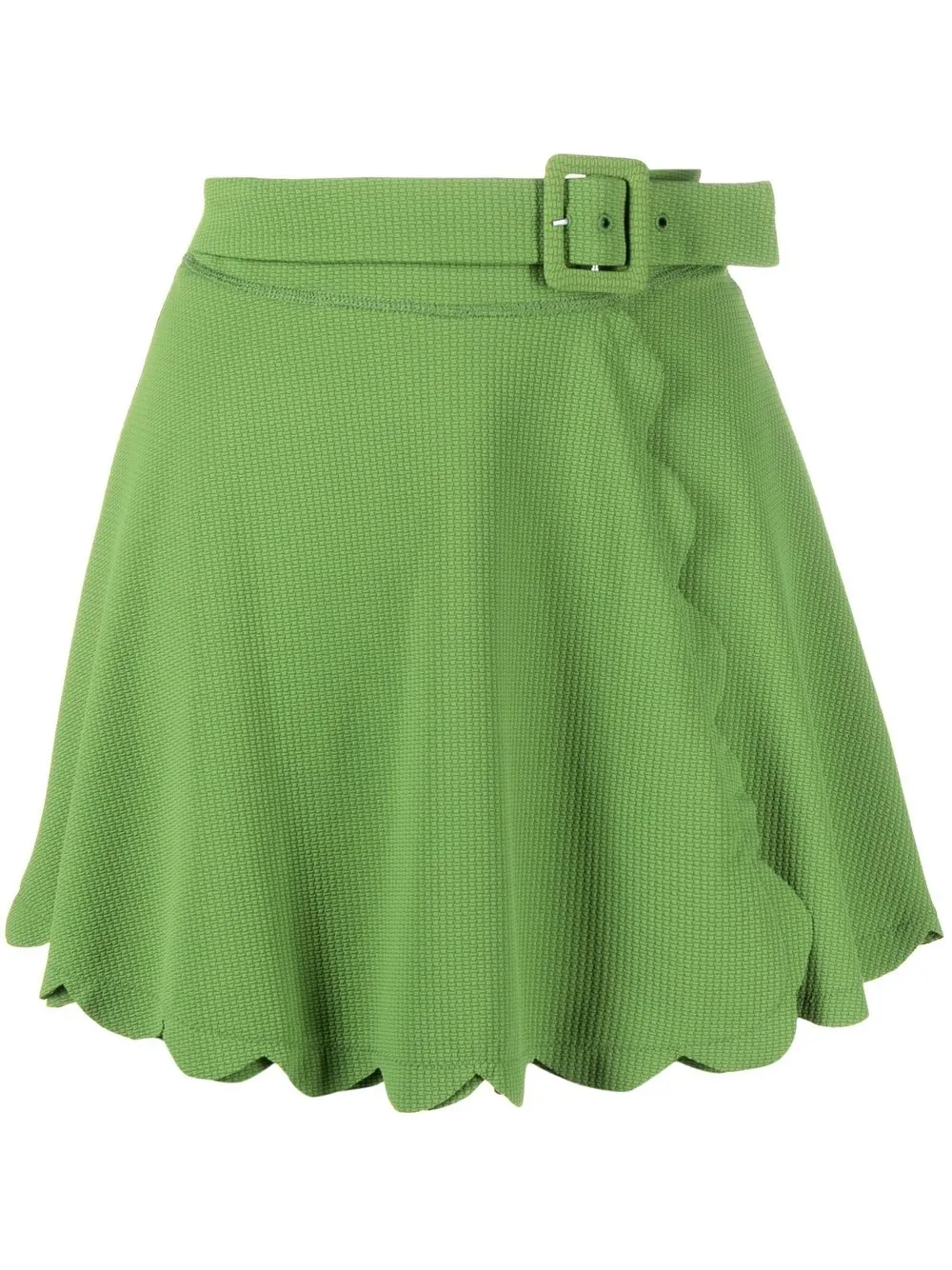 

Marysia high-waisted buckle-fastening skirt - Green