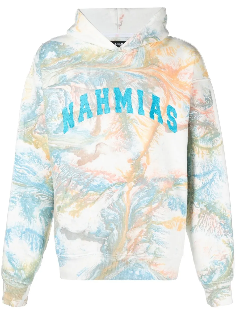 

Nahmias Varsity logo-print hoodie - Blue