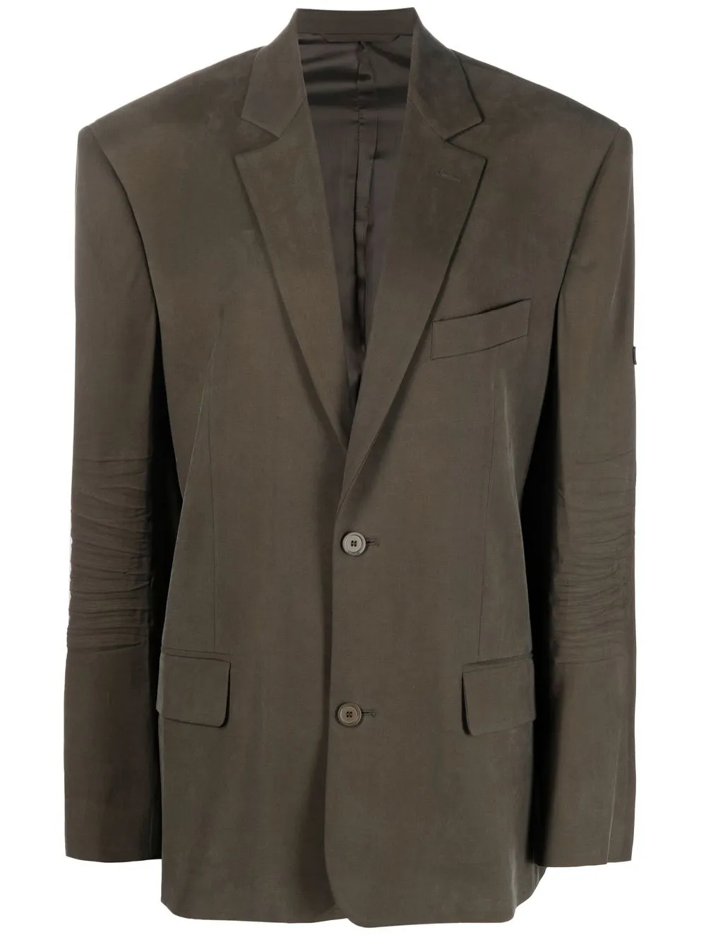 

Balenciaga washed single-breasted blazer - Green