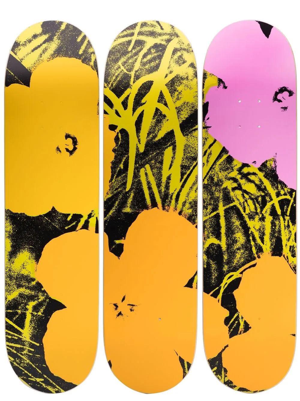 

The Skateroom x Andy Warhol Flower skateboard set - Neutrals