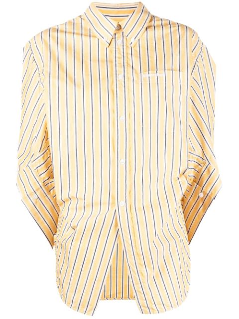 Balenciaga Swing Twisted striped shirt