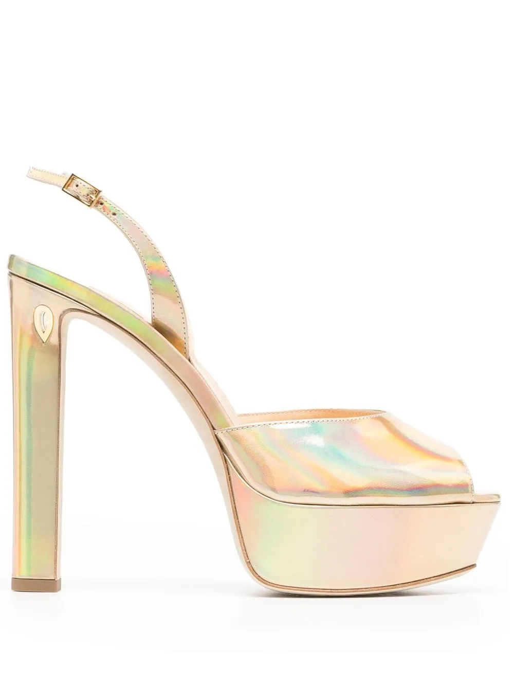 

Jennifer Chamandi Antonio 130mm platform sandals - Gold