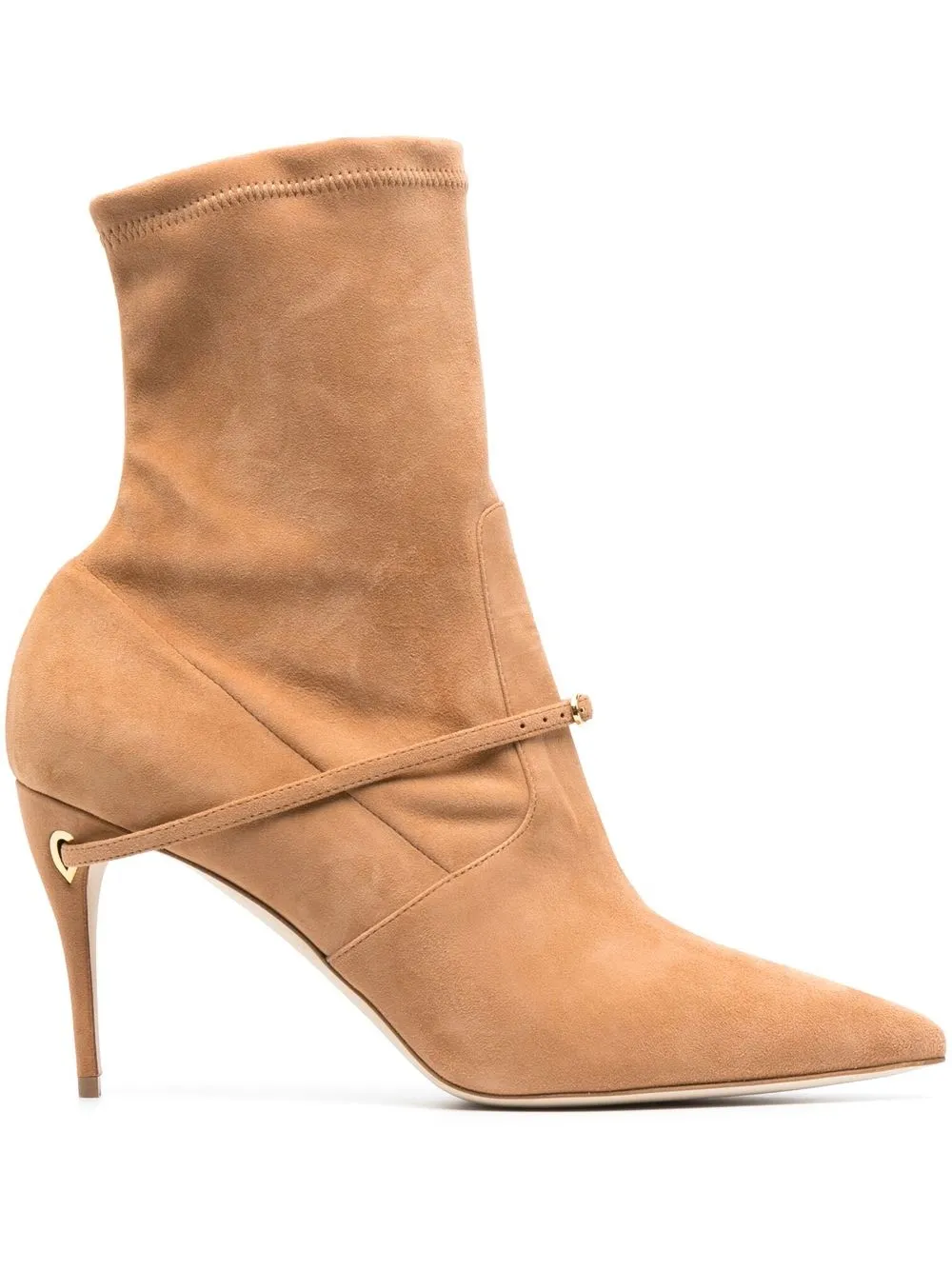 

Jennifer Chamandi suede 85mm heel ankle boots - Neutrals