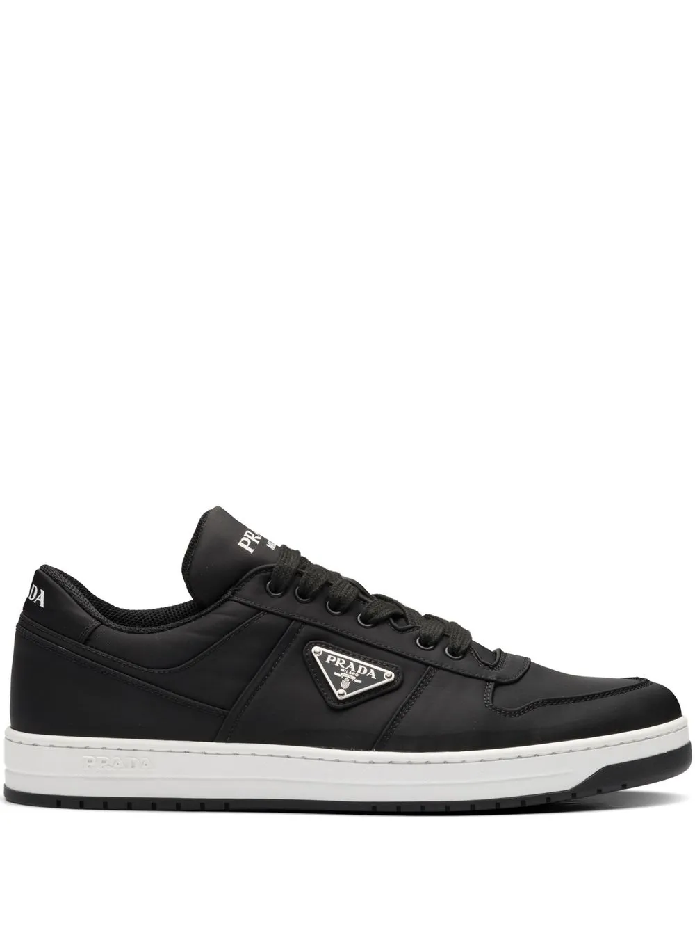 Prada Re-nylon Low-top Trainers In Black