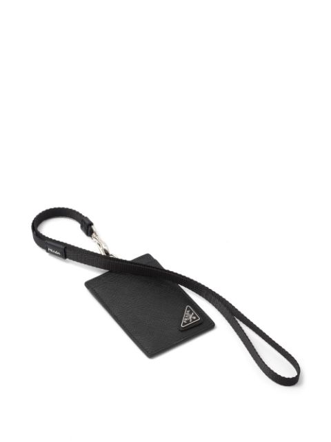 Prada triangle-patch lanyard