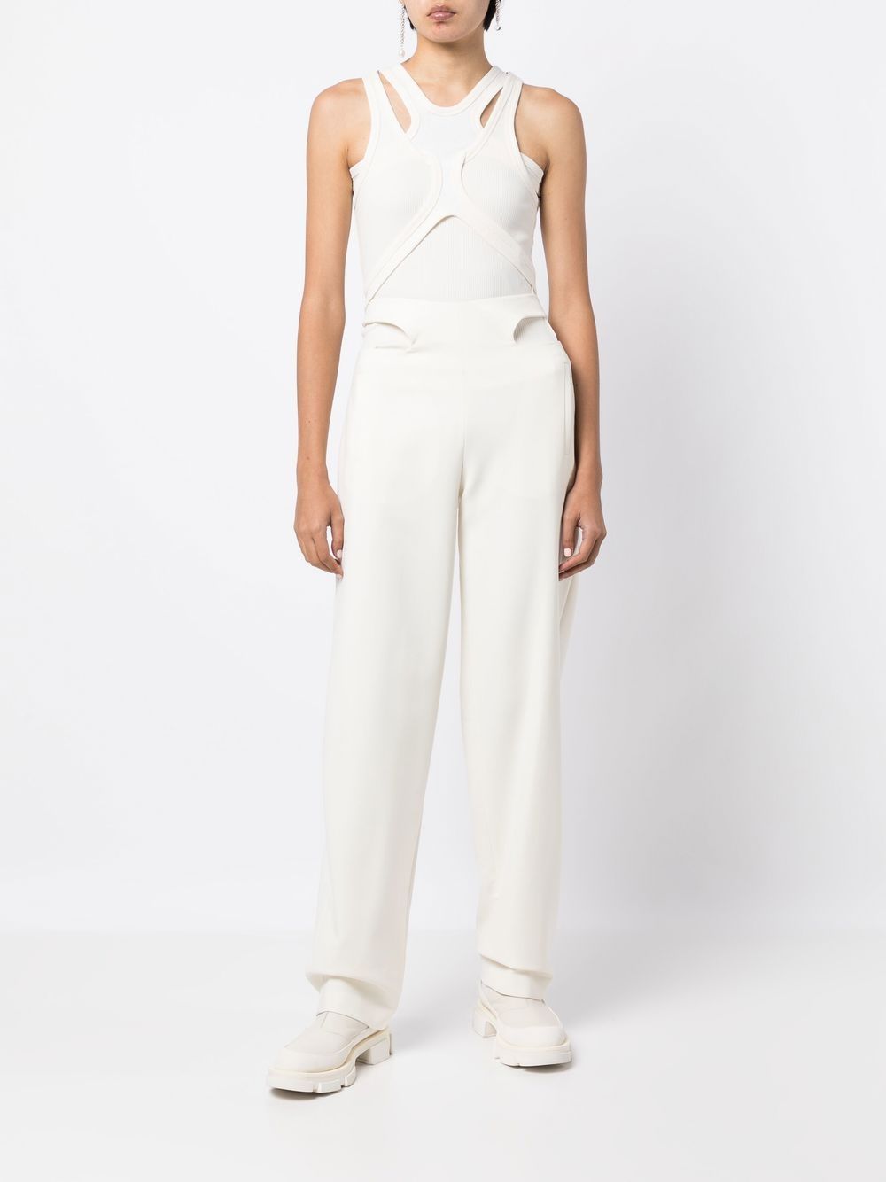 Dion Lee Wollen broek - Wit