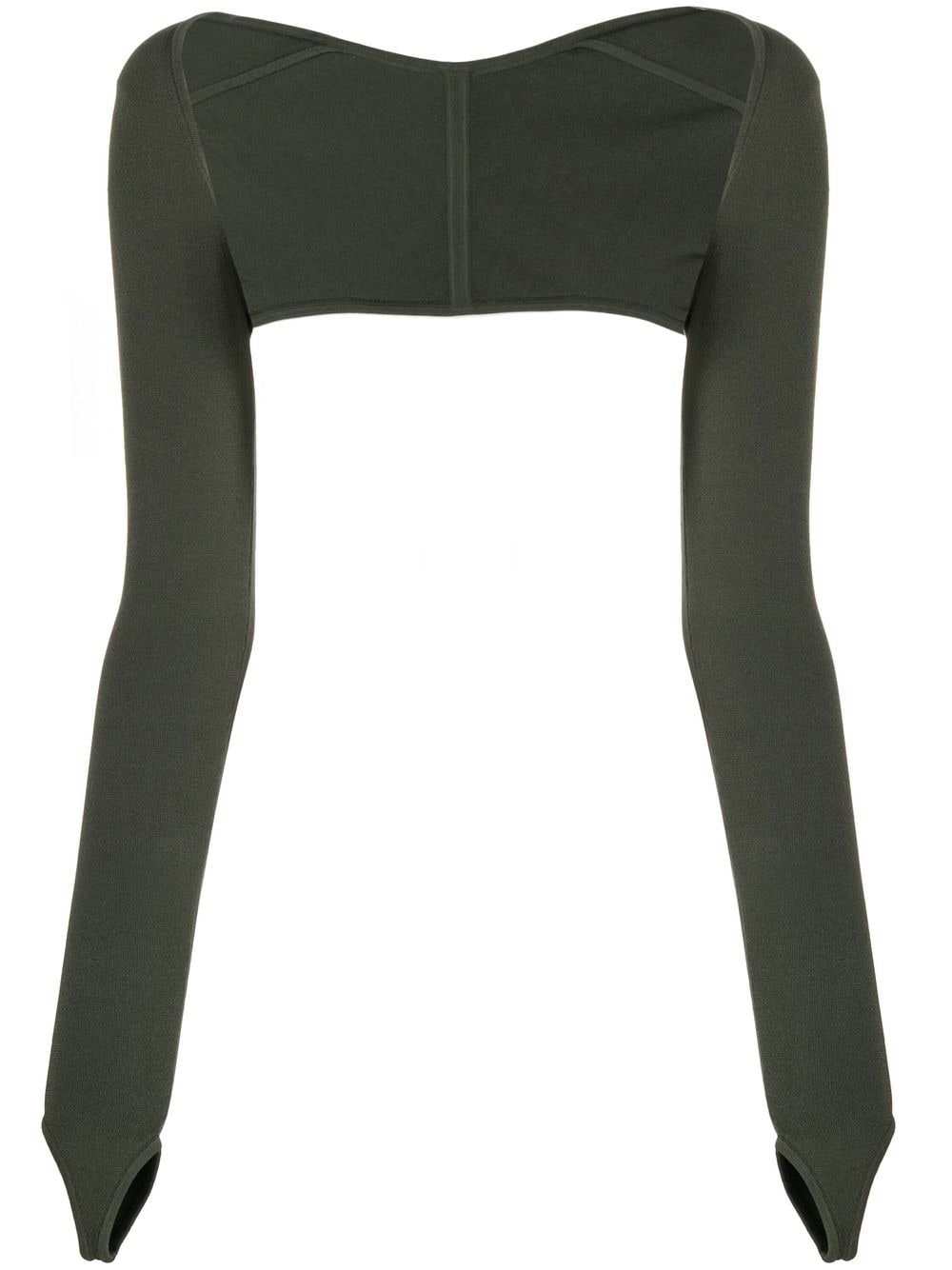 Image 1 of Dion Lee Density Bollero ribbed-knit top
