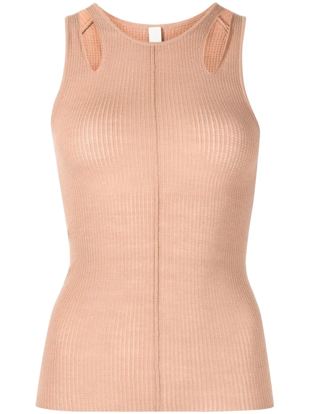 

Dion Lee ribbed-knit tank top - Brown