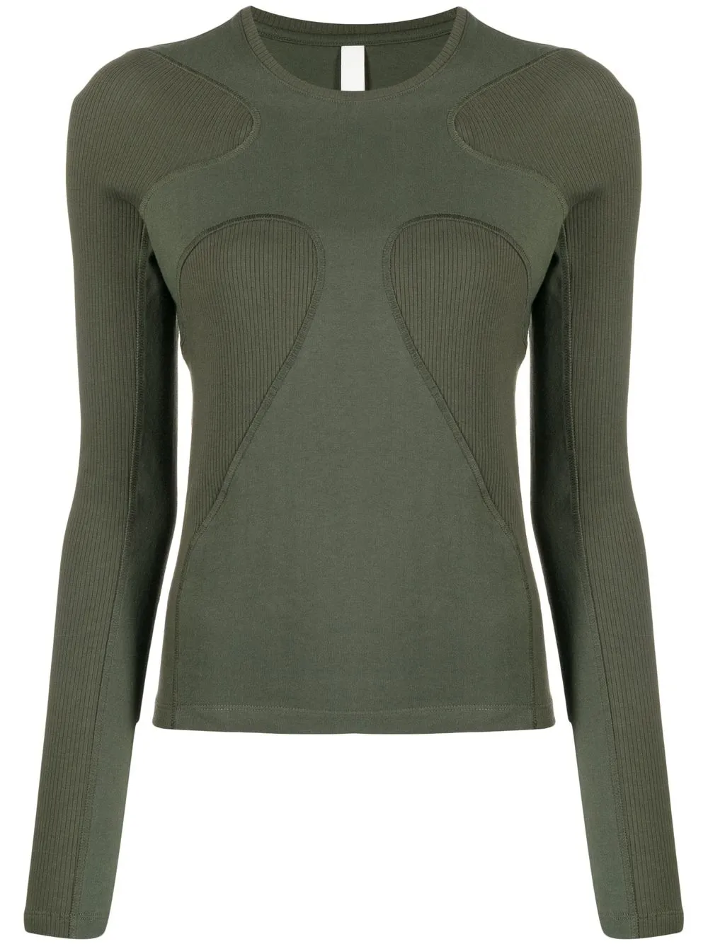 

Dion Lee Rib Shift long-sleeved top - Green