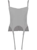 Dion Lee Arch Longline corset top - Green