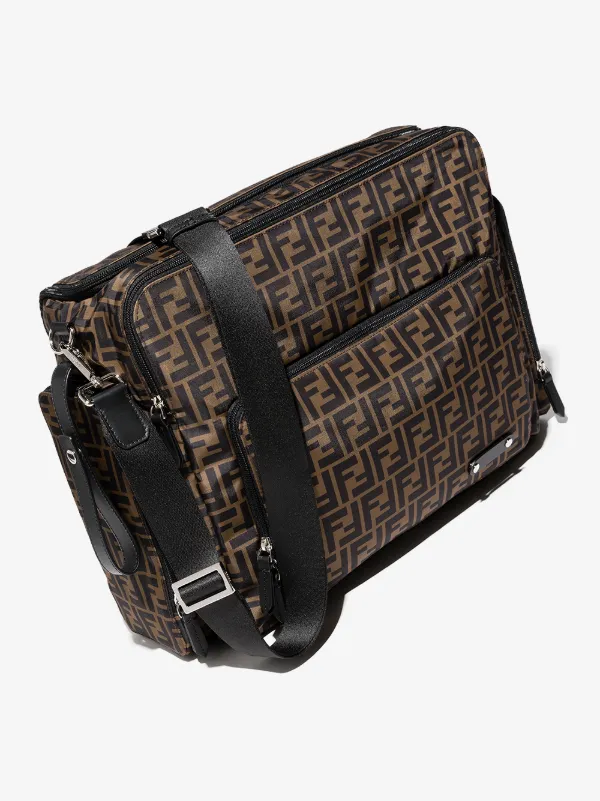 Fendi Kids Wickeltasche Mit FF Braun FARFETCH DE
