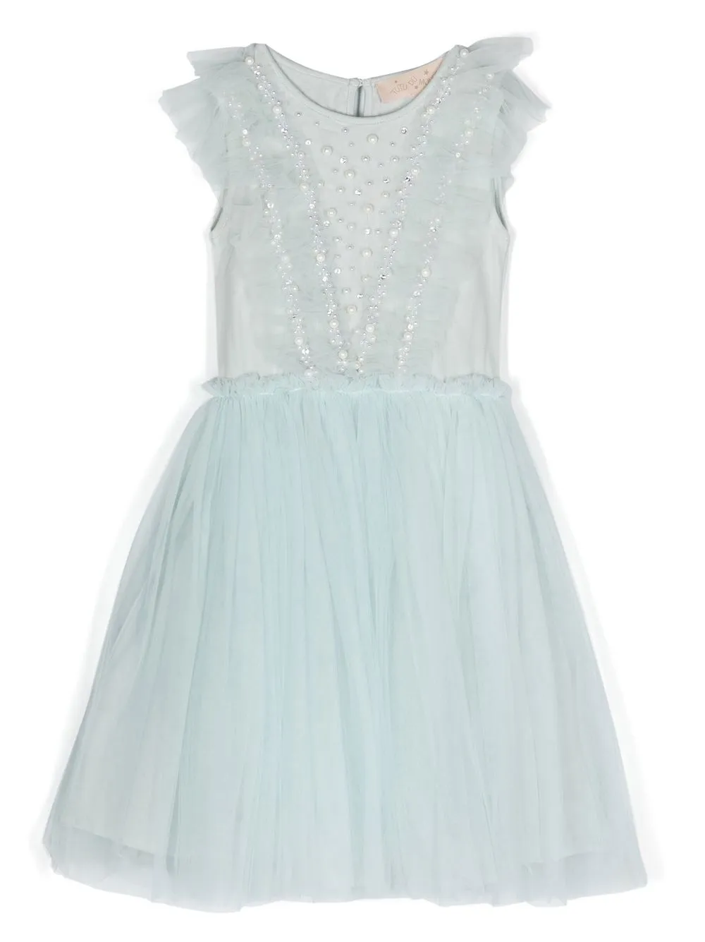 

Tutu Du Monde vestido estilo tutú con detalle de perlas - Azul
