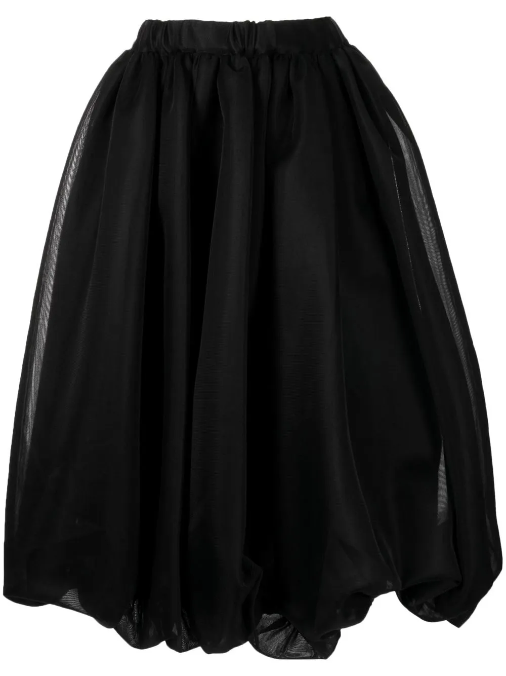 

Black Comme Des Garçons high-waisted flared midi skirt