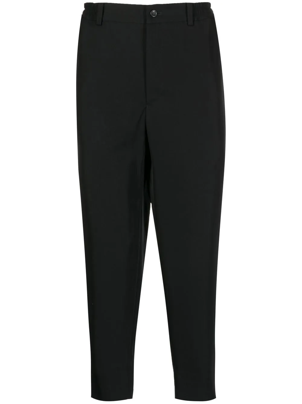 

Black Comme Des Garçons tapered cropped trousers
