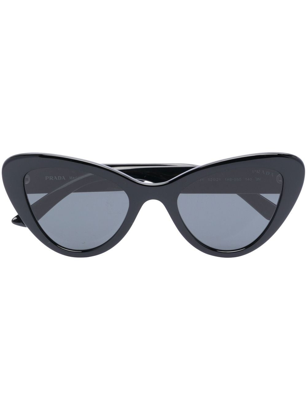 Prada Eyewear Cat Eye Sonnenbrille Mit Logo Schwarz FARFETCH DE