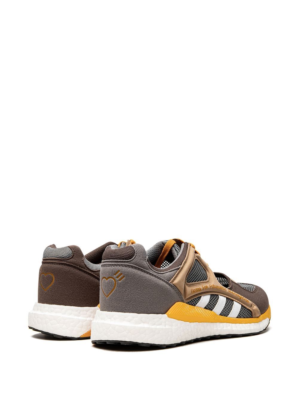 Shop Adidas Originals X Human Made Eqt Racing "brown" Sneakers In Grey