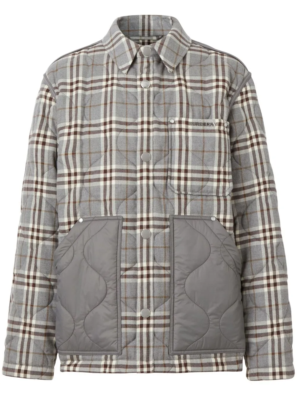 

Burberry Vintage Check flannel overshirt - Grey