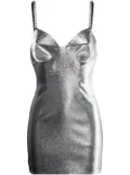 AREA metallic minidress - Silver