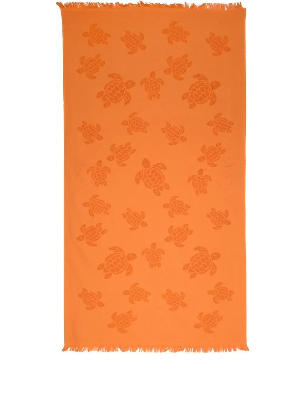 

Vilebrequin toalla de playa con motivo en jacquard - Naranja