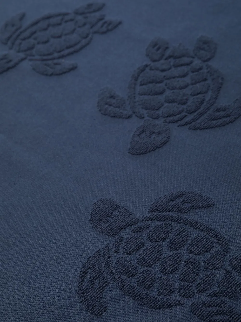  Vilebrequin Turtle Fringed Bath Towel - Blue 