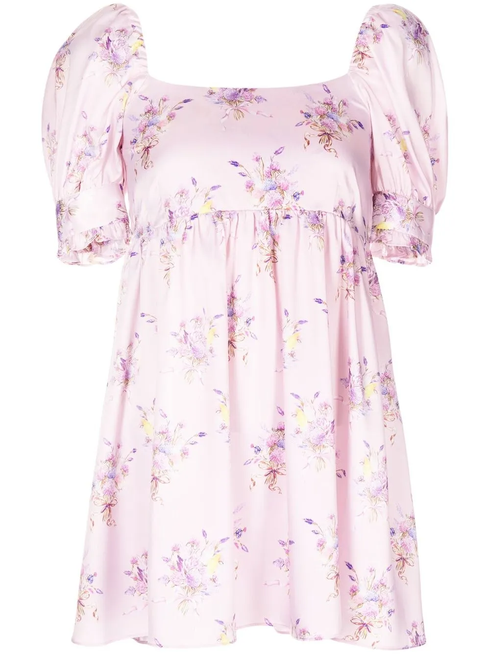 

LoveShackFancy vestido corto Bennington - Rosado