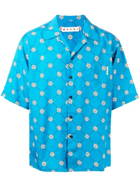 Marni floral-print short-sleeve shirt