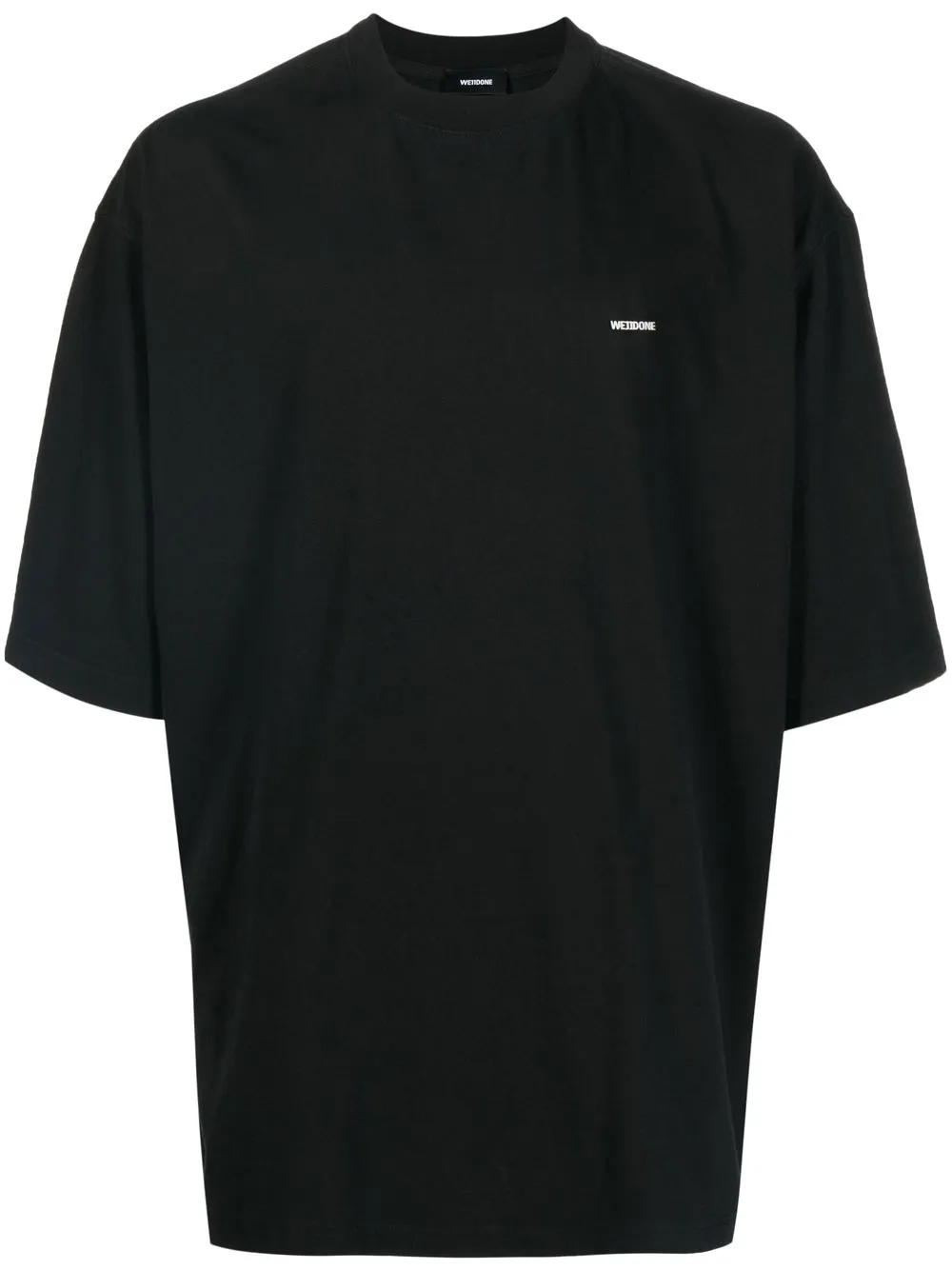 

We11done playera con placa del logo - Negro