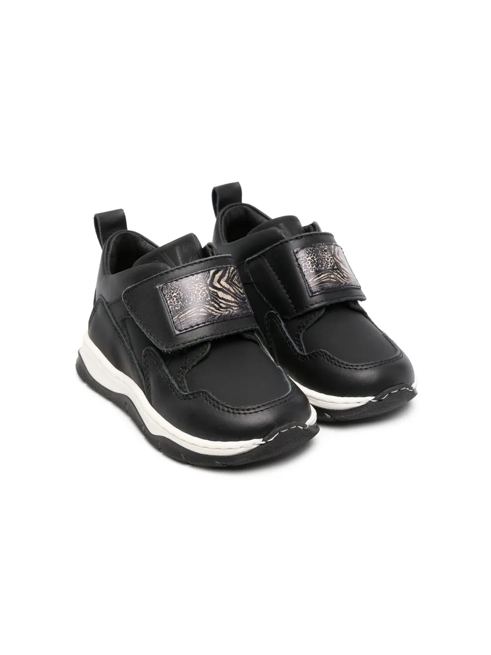 

Roberto Cavalli Junior sandalias con animal print - Negro