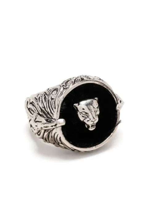 Roberto Cavalli Panther signet ring