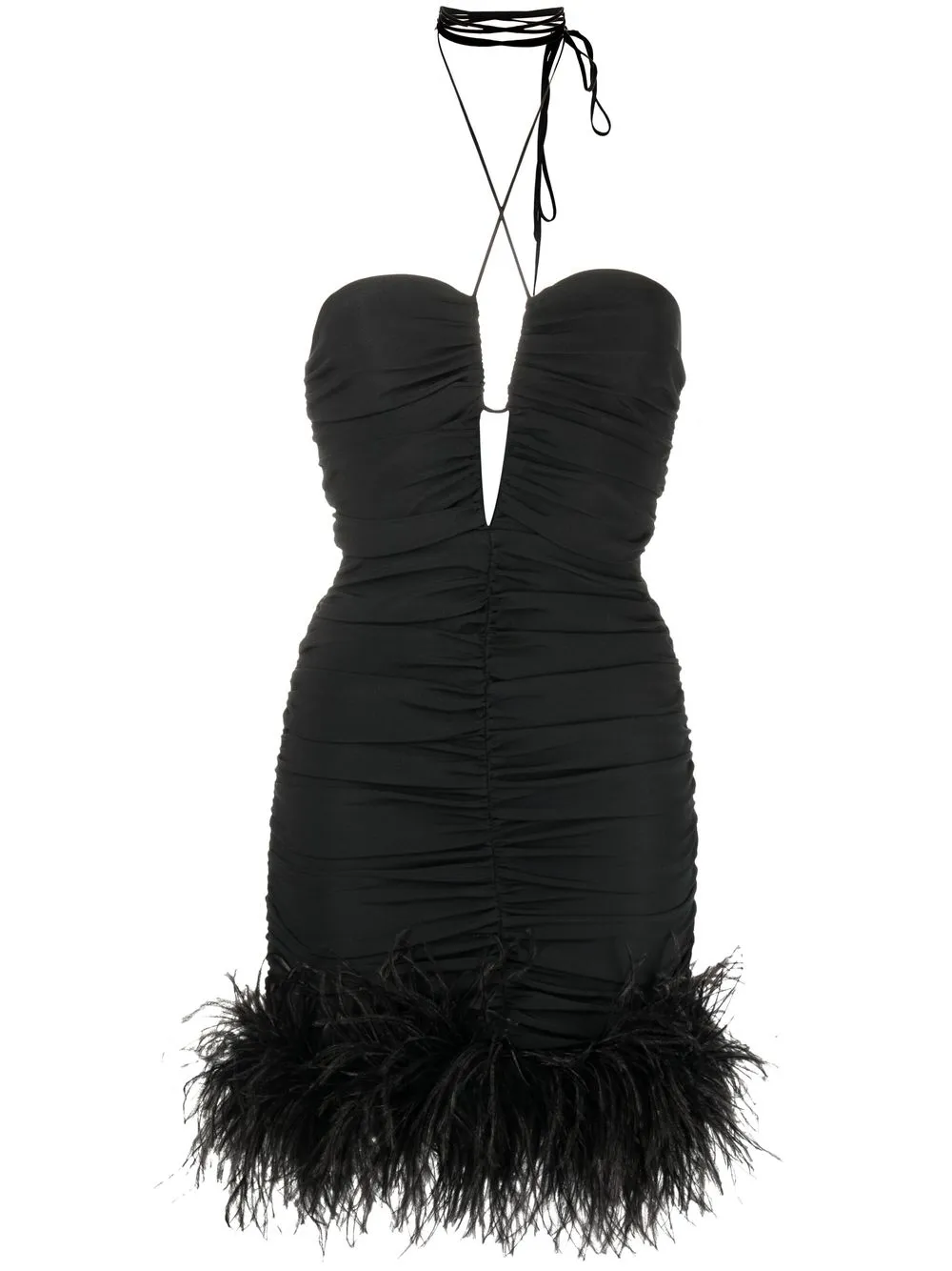 

Magda Butrym vestido de fiesta strapless - Negro