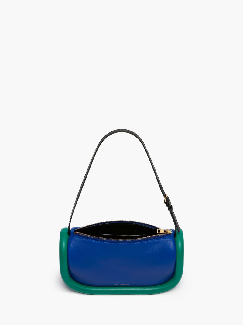 BUMPER-15 LEATHER SHOULDER BAG in blue | JW Anderson