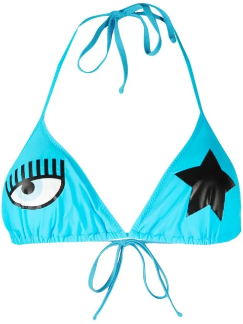 Chiara Ferragni logo-print triangle-cup bikini set 