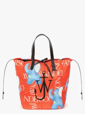 BELT TOTE CABAS BAG WITH ELEPHANT MOTIF 