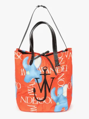 BELT TOTE CABAS BAG WITH ELEPHANT MOTIF 