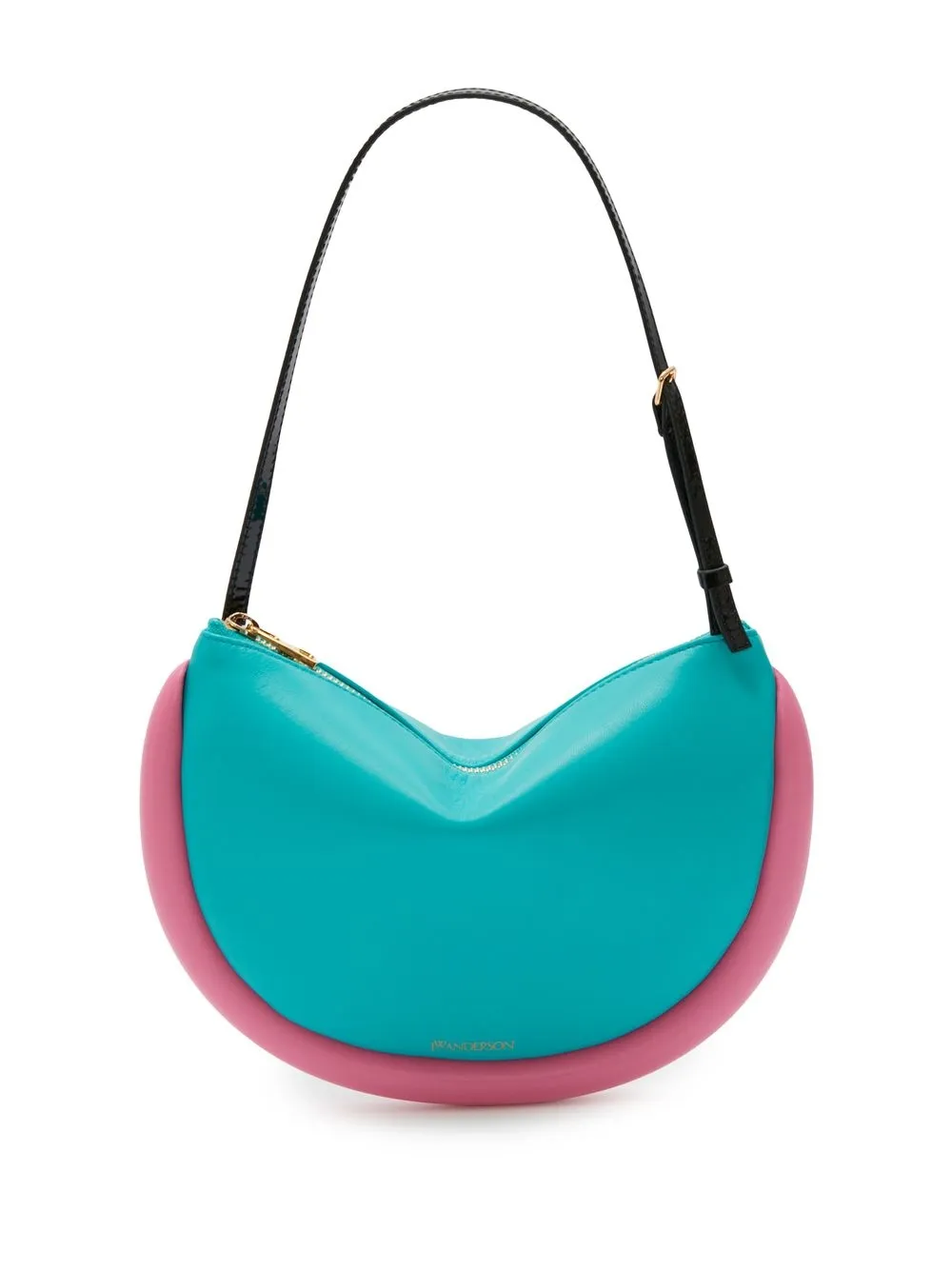 JW Anderson Bumper-Moon Leather Shoulder Bag - Blue