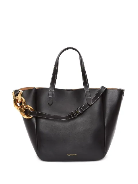 JW Anderson logo-detail leather tote bag 