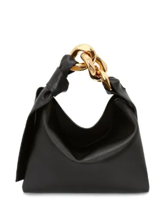 JW anderson スモールチェーン ホーボー レザーショルダーバッグ