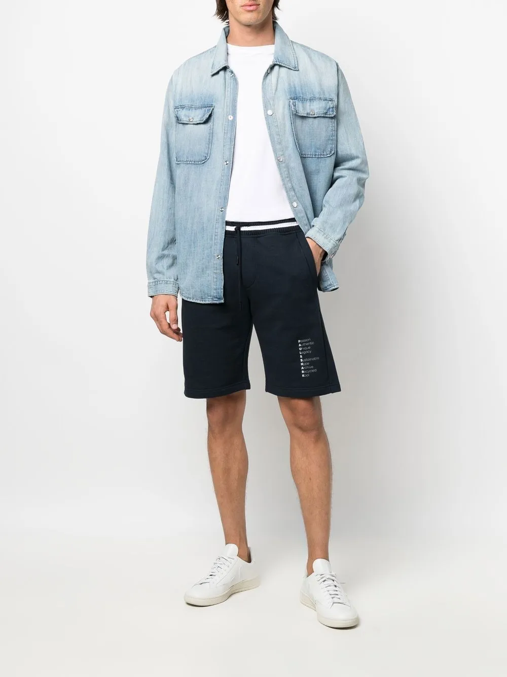 FRAME button-down Denim Shirt - Farfetch