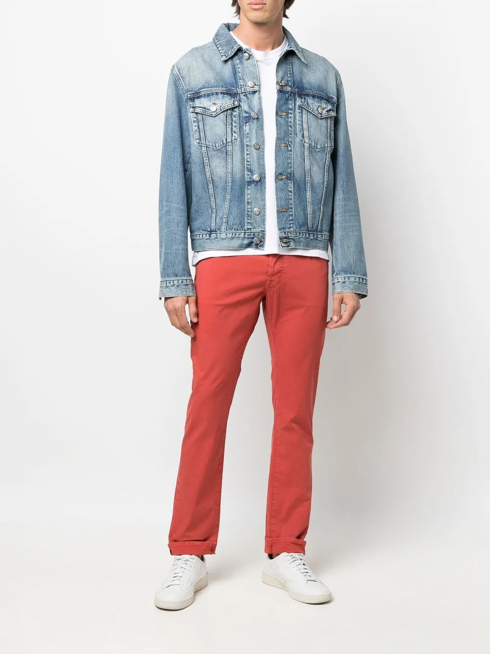 Jacob Cohën Straight jeans - Rood