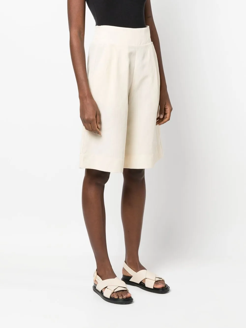 LIU JO Shorts met wijde pijpen Beige