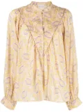 Forte Forte abstract-print blouse - Neutrals
