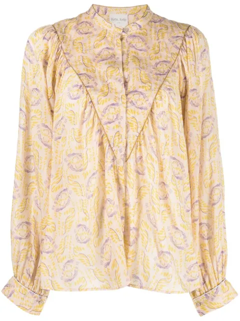 Forte Forte abstract-print blouse