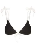 Clube Bossa two-tone bikini top - Black